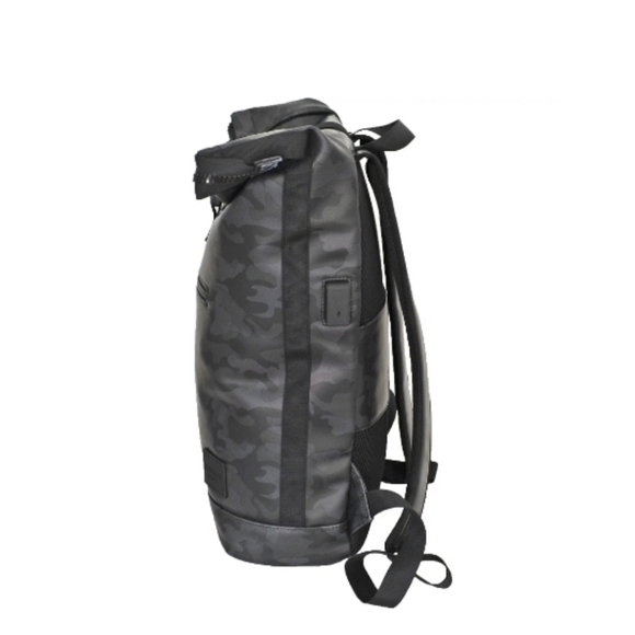 DUCHAMP Rubberized Camo Flapover Backpack - Picture 4 of 9
